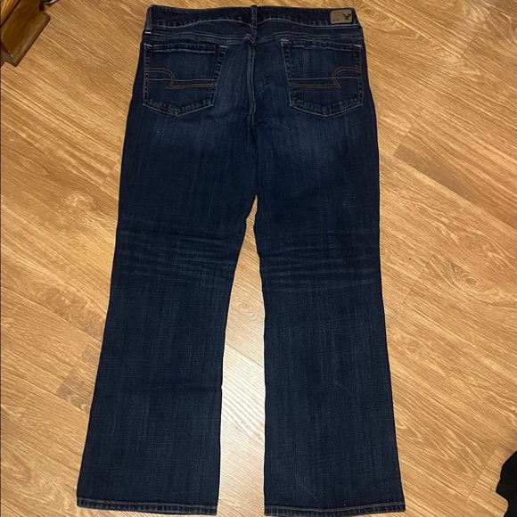 American Eagle Outfitters Women's Dark Blue Boot Cut Jeans favorite boyfriend 14 - Picture 6 of 6